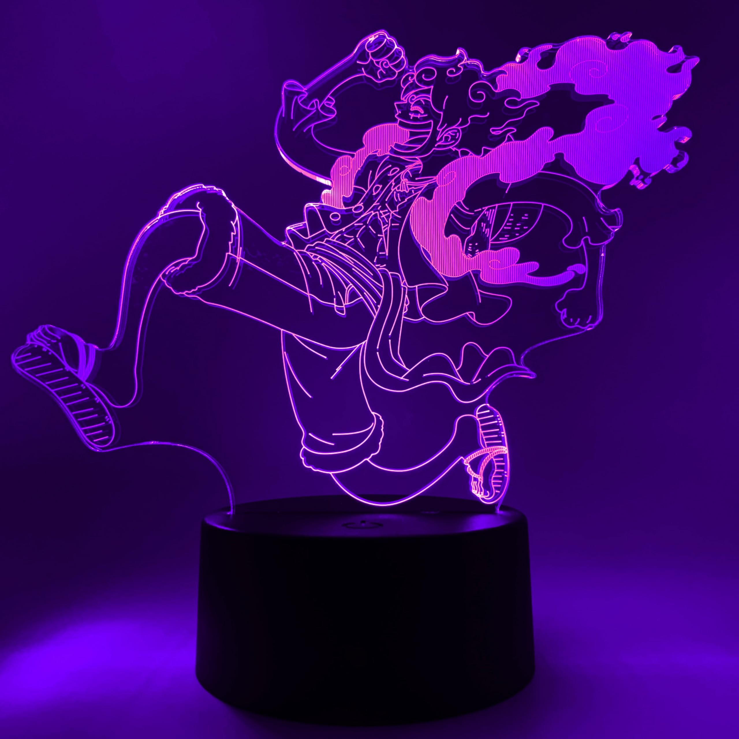 ワンピース LEDライト フィギュア 約30cm Amazon.co.jp: Otaku Lamps ルフィ GEAR5 ムーンワンピース – アニメ